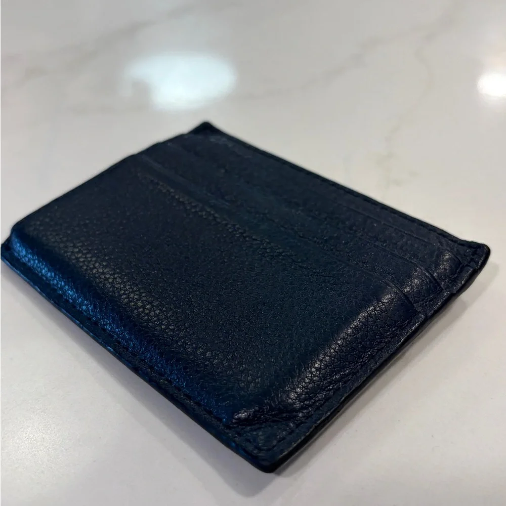 Prada navy leather card holder - Picture 8 of 9